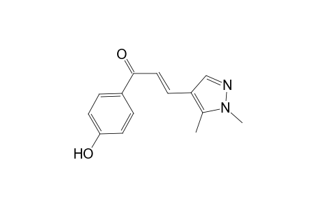 (E)-3-(1,5-dimethyl-4-pyrazolyl)-1-(4-hydroxyphenyl)-2-propen-1-one