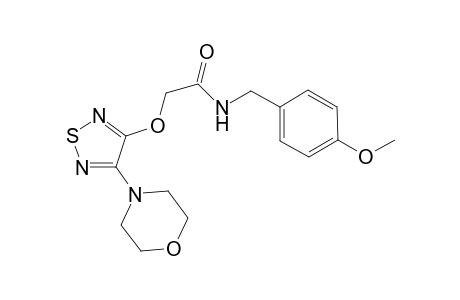 Acetamide, N-[(4-methoxyphenyl)methyl]-2-[[4-(4-morpholinyl)-1,2,5-thiadiazol-3-yl]oxy]-