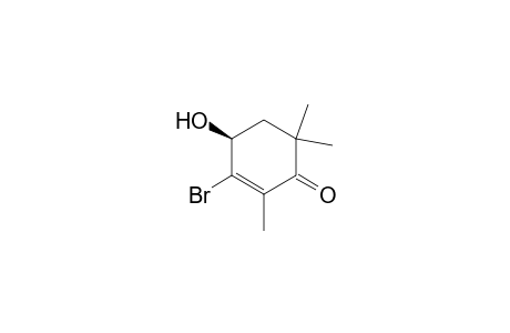 2-Cyclohexen-1-one, 3-bromo-4-hydroxy-2,6,6-trimethyl-, (S)-