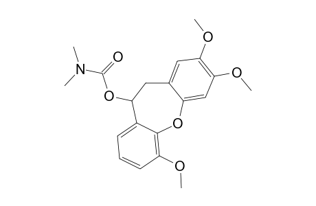2,3,6-TRIMETHOXY-10-[(N,N-DIMETHYLAMINOCARBAMOYL)-OXY]-10,11-DIHYDRODIBENZ-[B,F]-OXEPINE