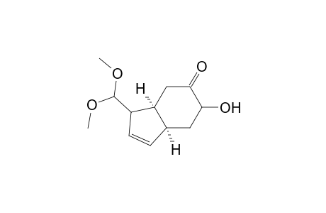 5H-Inden-5-one, 3-(dimethoxymethyl)-3,3a,4,6,7,7a-hexahydro-6-hydroxy-, (3.alpha.,3a.beta.,7a.beta.)-(.+-.)-