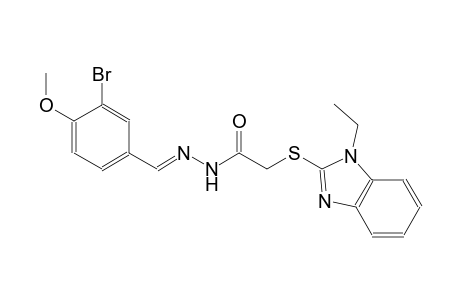 acetic acid, [(1-ethyl-1H-benzimidazol-2-yl)thio]-, 2-[(E)-(3-bromo-4-methoxyphenyl)methylidene]hydrazide