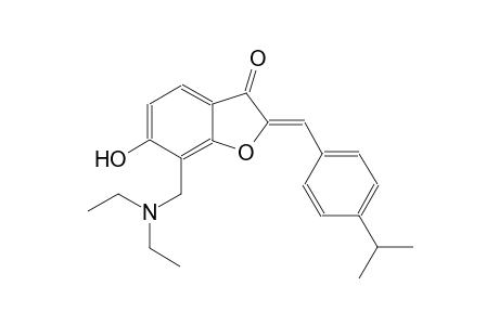 3(2H)-benzofuranone, 7-[(diethylamino)methyl]-6-hydroxy-2-[[4-(1-methylethyl)phenyl]methylene]-, (2Z)-