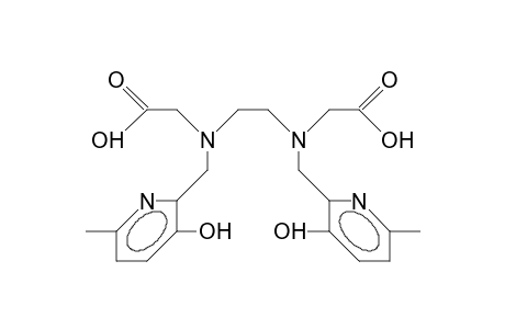 N,N'-Bis(3-hydroxy-6-methyl-2-pyridyl-methyl)-ethylenediamine-N,N'-diacetic acid