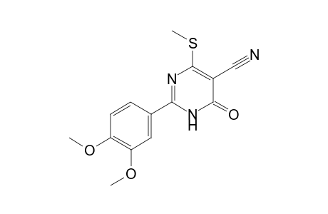 5-Cyano-2-(3,4-dimethoxyphenyl)-4-methylsulfanyl-1H-pyrimidin-6-one