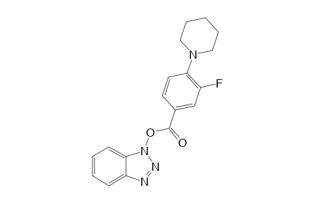 1H-BENZOTRIAZOL-1-YL-4-(1-PIPERIDINYL)-3-FLUOROBENZOATE