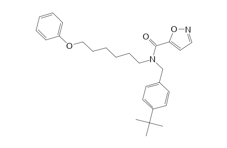 5-Isoxazolecarboxamide, N-[[4-(1,1-dimethylethyl)phenyl]methyl]-N-(6-phenoxyhexyl)-
