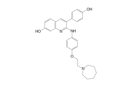 2-(4-(2-(1-Homopiperidine)ethoxy)aniline)-3-(4-hydroxyphenyl)quinoline-7-phenol