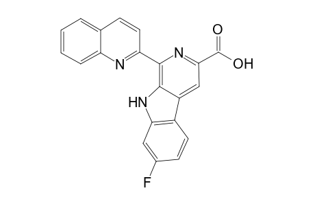 3-Fluoro-6-(quinolin-2-yl)pyridino[4,5-b]indole-8-carboxylic acid