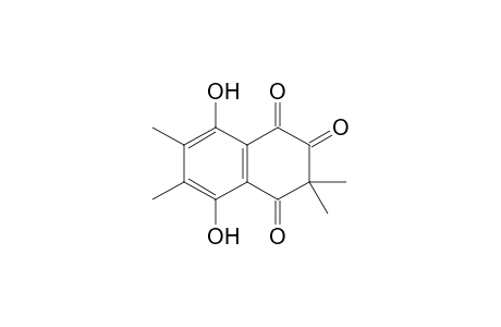5,8-Dihydroxy-3,3,6,7-tetramethyl-2-oxo-2,3-dihydro-1,4-naphthoquinonedi