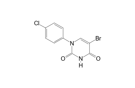 5-bromo-1-(4-chlorophenyl)pyrimidine-2,4-quinone