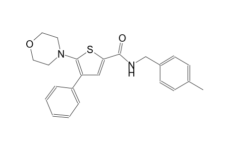 2-thiophenecarboxamide, N-[(4-methylphenyl)methyl]-5-(4-morpholinyl)-4-phenyl-