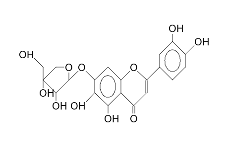 6-Hydroxy-luteolin 7-O-apioside