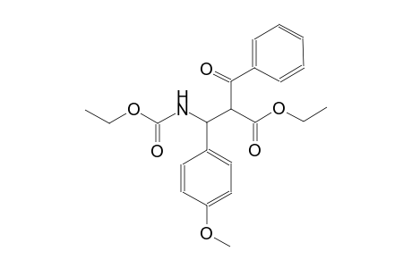 benzenepropanoic acid, alpha-benzoyl-beta-[(ethoxycarbonyl)amino]-4-methoxy-, ethyl ester