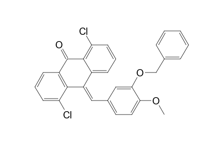 (E)-10-(3-benzyloxy-4-methoxybenzylidene)-1,5-dichloro-10H-anthracen-9-one