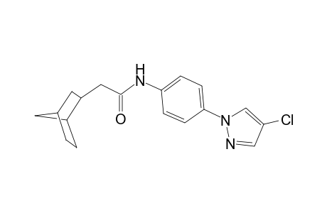 2-{bicyclo[2.2.1]heptan-2-yl}-N-[4-(4-chloro-1H-pyrazol-1-yl)phenyl]acetamide