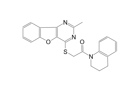 4-{[2-(3,4-dihydro-1(2H)-quinolinyl)-2-oxoethyl]sulfanyl}-2-methyl[1]benzofuro[3,2-d]pyrimidine