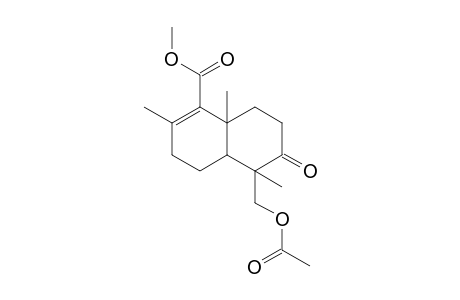 Methyl 7-Acetoxymethyl-1,3,7-trimethyl-8-oxobicyclo[4.4.0]dec-2-en-2-carboxylate
