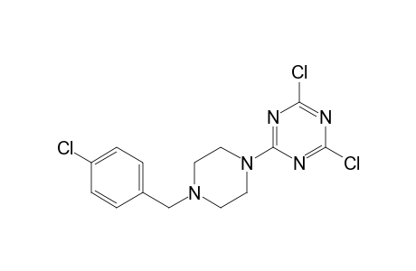 2-[4-(4-Chlorbenzyl)-1-piperazinyl]-4,6-dichloro-1,3,5-triazine