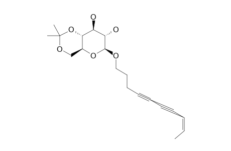 4',6'-ACETONIDE-8Z-DECAENE-4,6-DIYNE-1-O-BETA-D-GLUCOPYRANOSIDE;CARTHAMOSIDE-A1