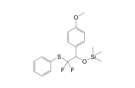 2,2-Difluoro-1-(4-methoxyphenyl)-2-phenylsulfanyl-1-trimethylsiloxyethane