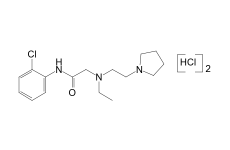 2'-chloro-2-{ethyl[2-(1-pyrrolidinyl)ethyl]amino}acetanilide, dihydrochloride
