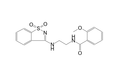 benzamide, N-[2-[(1,1-dioxido-1,2-benzisothiazol-3-yl)amino]ethyl]-2-methoxy-