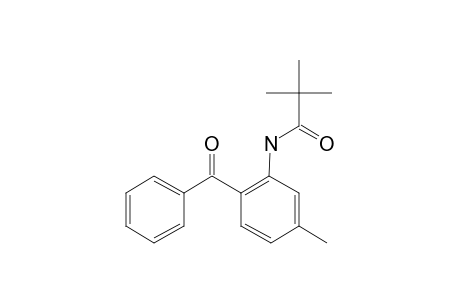 2-Amino-4-methylbenzophenone, N-trimethylacetyl-