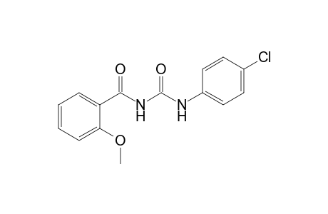 Benzamide, N-[[(4-chlorophenyl)amino]carbonyl]-2-methoxy-