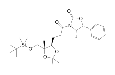 (4S,5R)-3-[3-[(4R,5R)-5-[[tert-butyl(dimethyl)silyl]oxymethyl]-2,2,5-trimethyl-1,3-dioxolan-4-yl]-1-oxopropyl]-4-methyl-5-phenyl-2-oxazolidinone