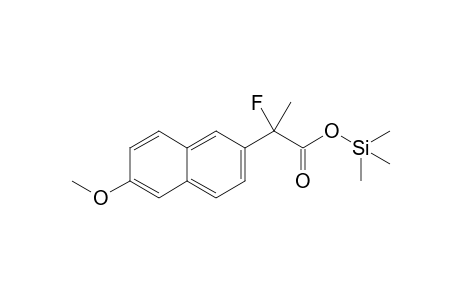 2-Fluoro-2-(6-methoxynaphth-2-yl)propanoic acid trimethylsilyl ester