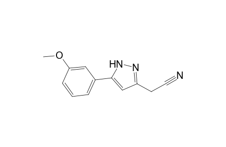 2-[3-(3-methoxyphenyl)-1H-pyrazol-5-yl]acetonitrile
