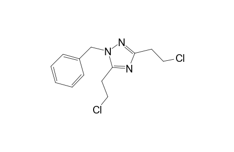 1H-1,2,4-Triazole, 1-benzyl-3,5-bis(2-chloroethyl)-