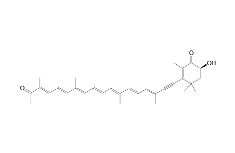 (6S)-2,4,4-trimethyl-6-oxidanyl-3-[(3E,5E,7E,9E,11E,13E,15E)-3,7,12,16-tetramethyl-17-oxidanylidene-octadeca-3,5,7,9,11,13,15-heptaen-1-ynyl]cyclohex-2-en-1-one