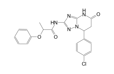 N-[7-(4-chlorophenyl)-5-oxo-4,5,6,7-tetrahydro[1,2,4]triazolo[1,5-a]pyrimidin-2-yl]-2-phenoxypropanamide