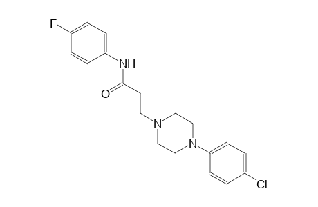 1-piperazinepropanamide, 4-(4-chlorophenyl)-N-(4-fluorophenyl)-