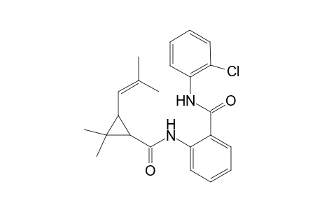 Benzamide, N-(2-chlorophenyl)-2-[[[2,2-dimethyl-3-(2-methyl-1-propenyl)cyclopropyl]carbonyl]amino]-