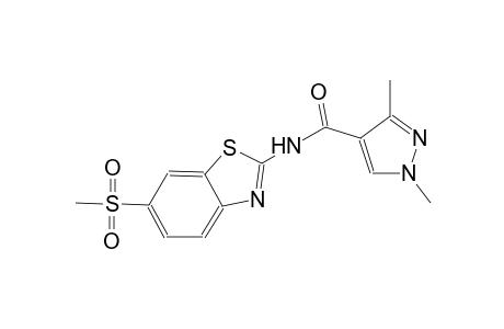 1,3-dimethyl-N-[6-(methylsulfonyl)-1,3-benzothiazol-2-yl]-1H-pyrazole-4-carboxamide