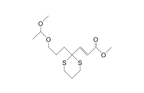 (E)-7-(1-Methoxy-ethoxy)-4,4-(trimethylene-dithio)-2-heptenoic acid, methyl ester