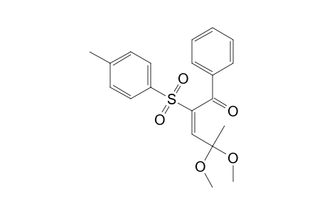 (E)-4,4-dimethoxy-1-phenyl-2-tosylpent-2-en-1-one