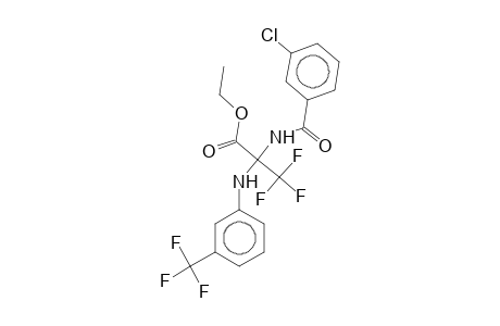 Ethyl 2-(3-chlorobenzamido)-3,3,3-trifluoro-2-[3-(trifluoromethyl)anilino]propionate