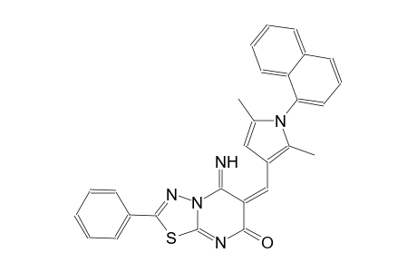 (6E)-6-{[2,5-dimethyl-1-(1-naphthyl)-1H-pyrrol-3-yl]methylene}-5-imino-2-phenyl-5,6-dihydro-7H-[1,3,4]thiadiazolo[3,2-a]pyrimidin-7-one