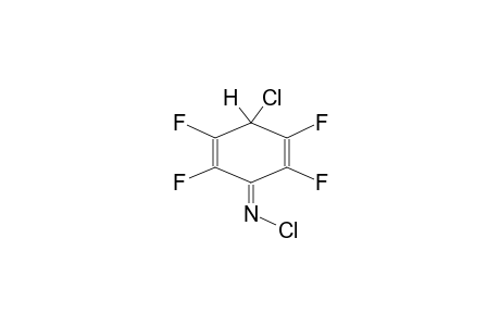 1-CHLOROIMINO-4-CHLORO-4-HYDRO-TETRAFLUOROCYCLOHEXADIENE