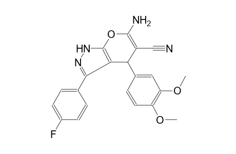 pyrano[2,3-c]pyrazole-5-carbonitrile, 6-amino-4-(3,4-dimethoxyphenyl)-3-(4-fluorophenyl)-1,4-dihydro-