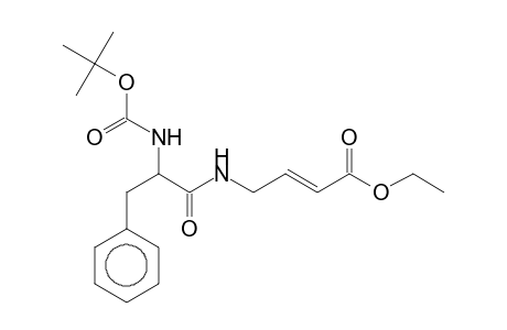 2-(E)-Butanoic acid, 4-[(t-butoxycarbonyl-(S)-phenylalanyl)amino]-, ethyl ester