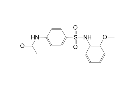 N-{4-[(2-methoxyanilino)sulfonyl]phenyl}acetamide