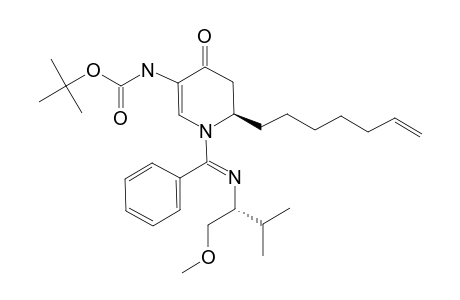 #9B;TERT.-BUTYL-(6R)-6-HEPT-6-ENYL-1-[(E)-[[(1S)-1-(METHOXYMETHYL)-2-METHYLPROPYL]-IMINO]-(PHENYL)-METHYL]-4-OXO-1,4,5,6-TETRAHYDROPYRIDIN-3-YLCARBAMATE