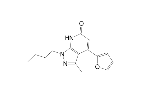 1-butyl-4-(2-furyl)-3-methyl-1,7-dihydro-6H-pyrazolo[3,4-b]pyridin-6-one