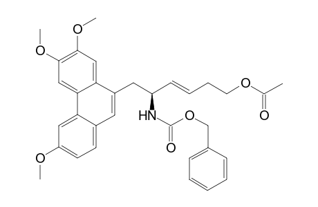 (S)-5-Benzyloxycarbonylamino-6-(3,6,7-trimethoxyphenanthren-9-yl)hexa-3-enyl acetate