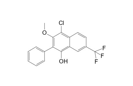 1-Chloro-4-hydroxy-2-methoxy-3-phenyl-6-(4-trifluoromethyl)naphthalene